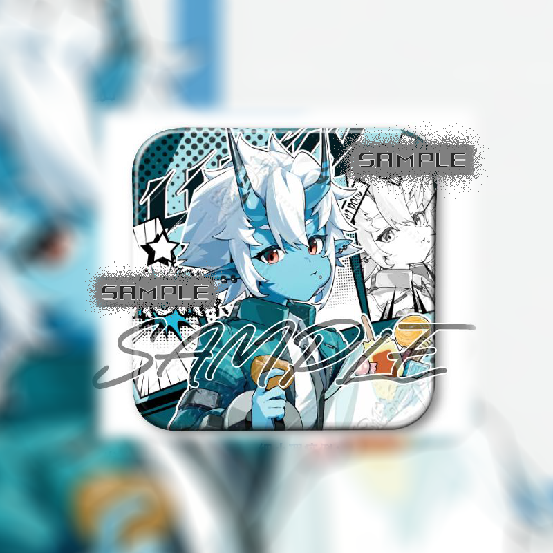 【GOODS】ZZZ 対ホロウ第六課 正方形 缶バッジ Q2185