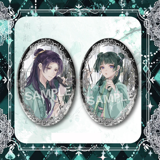 【GOODS】薬屋のひとりごと 楕円 缶バッジ Q2264