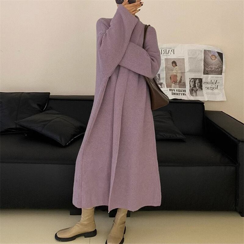 【outer】ロング丈ニットカーデ　M18410