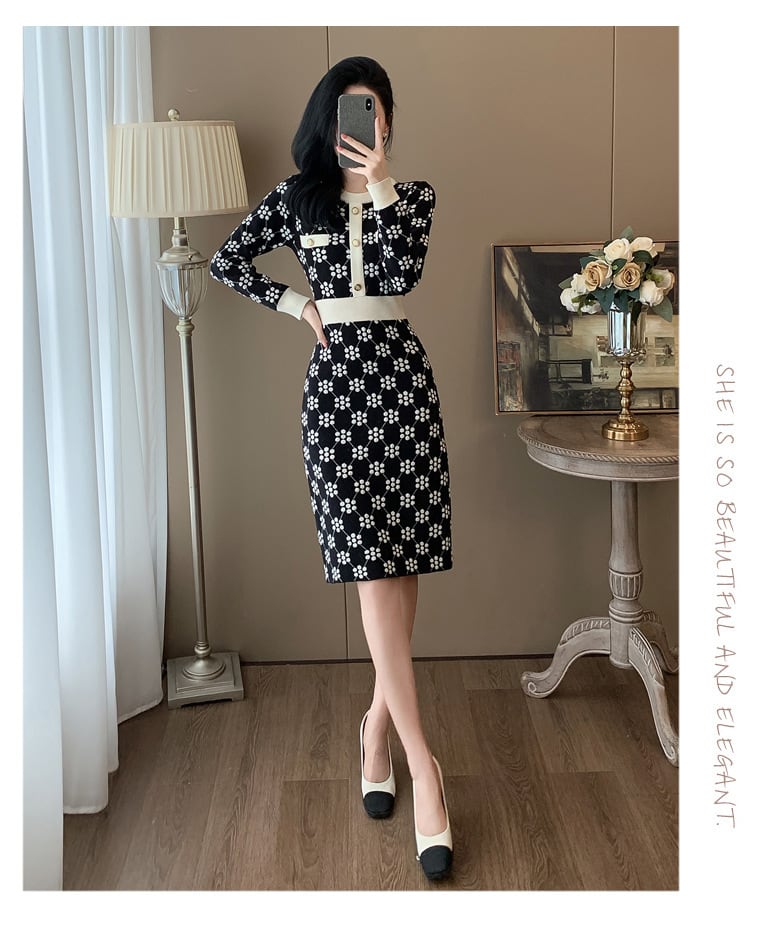 【dress】ニットワンピース　M25368