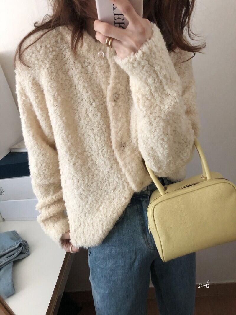 【outer】裹起毛ニットカーデ　M27530