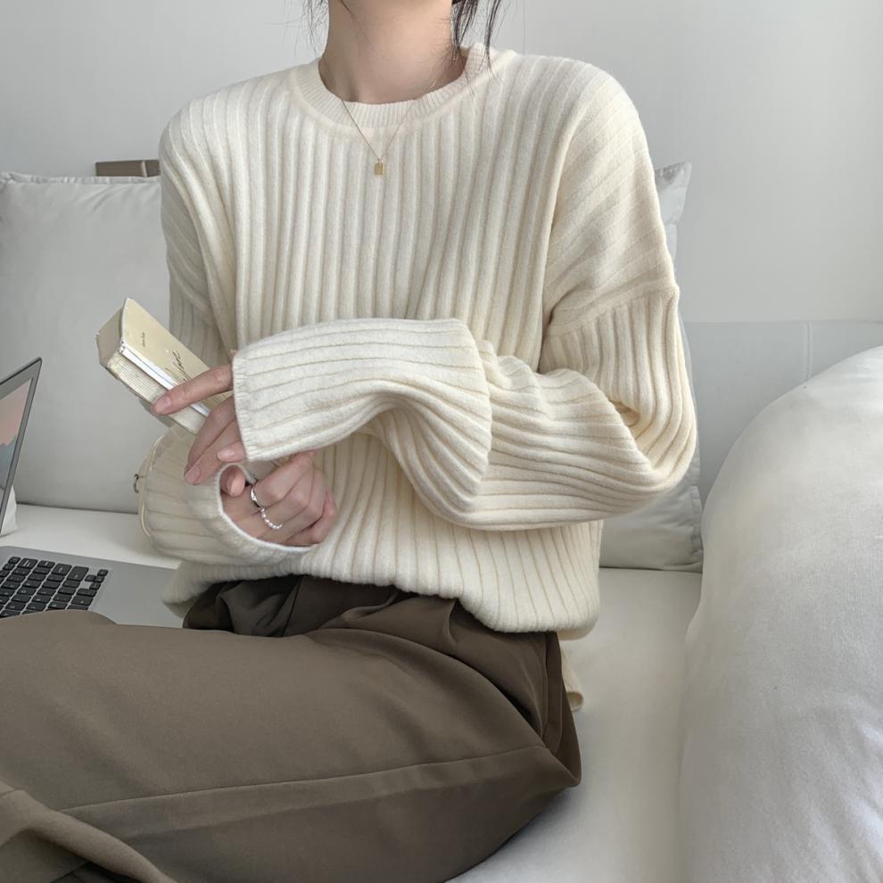 【tops】ニットプルオーバー　M19007