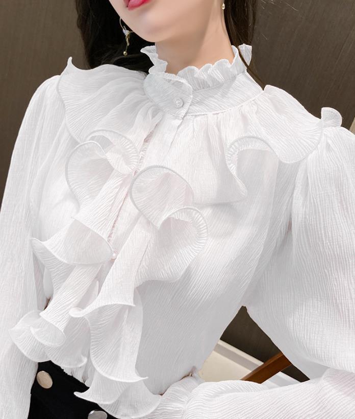 【tops】3色フレアスリーブブラウスF7059