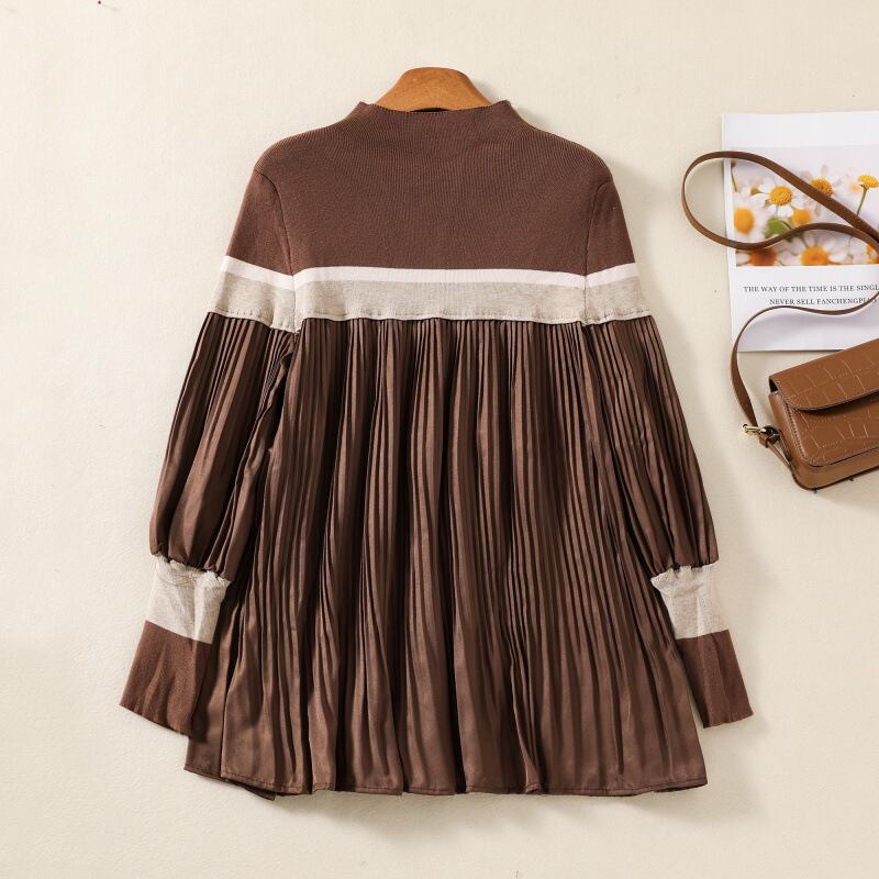 【tops】ドッキングニットトップス　M28451
