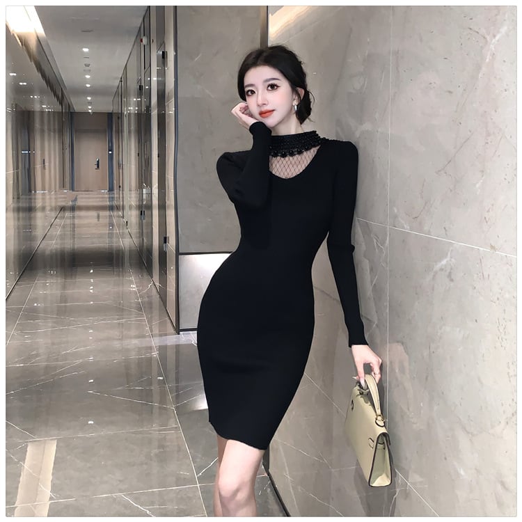 【dress】ニットワンピース　M25601