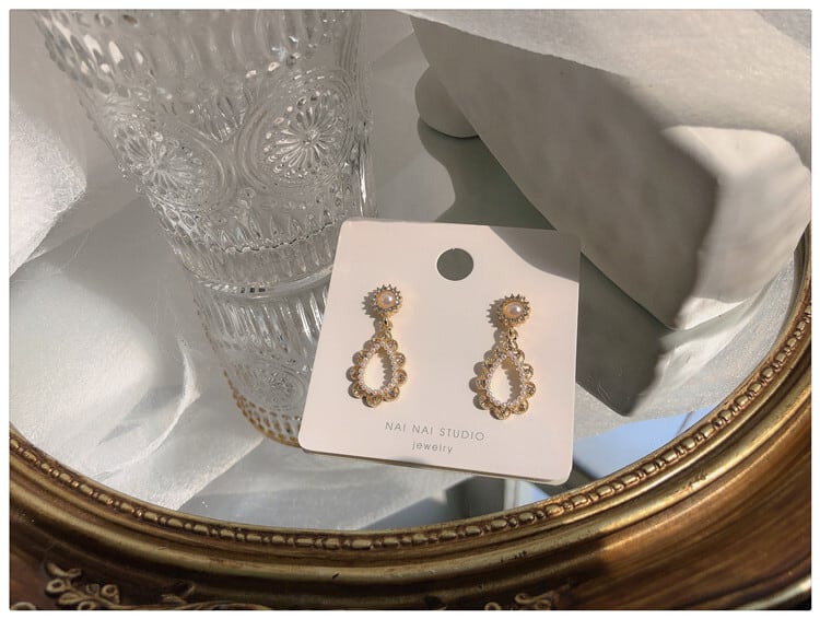 【小物】目立つ エレガントオシャレパールレディースピアスアクセサリー