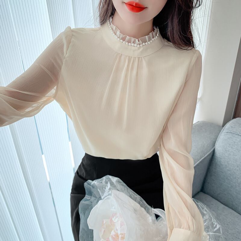 【tops】レースシャツトップス　M25402