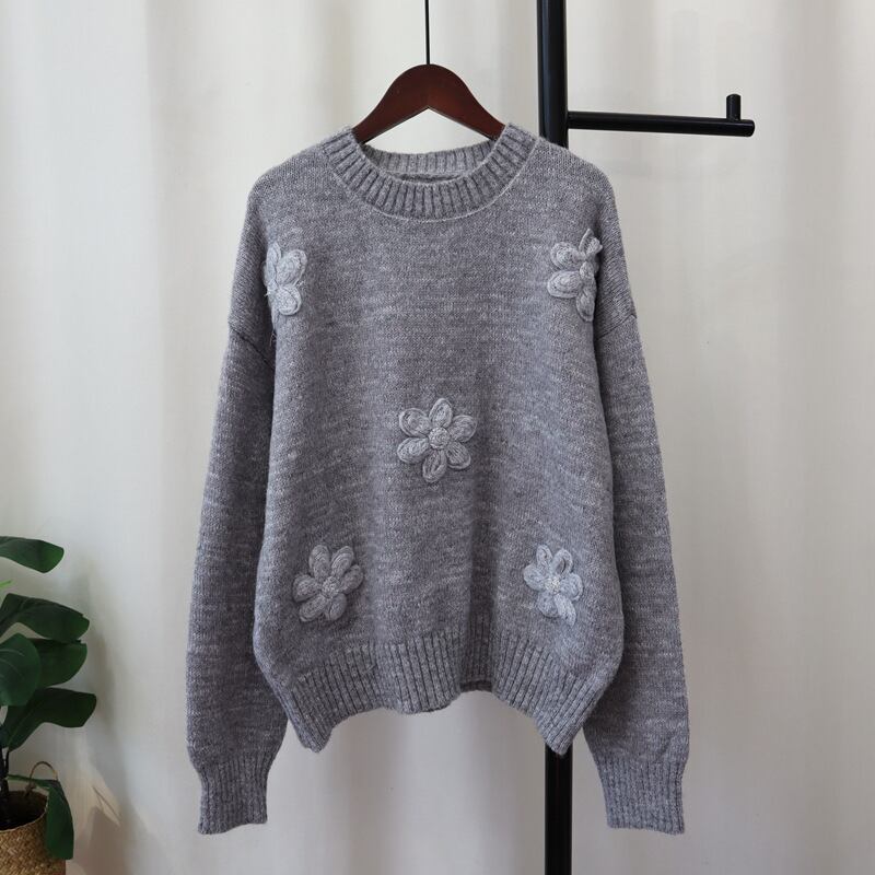 【tops】クルーネックニットセーター　M27901