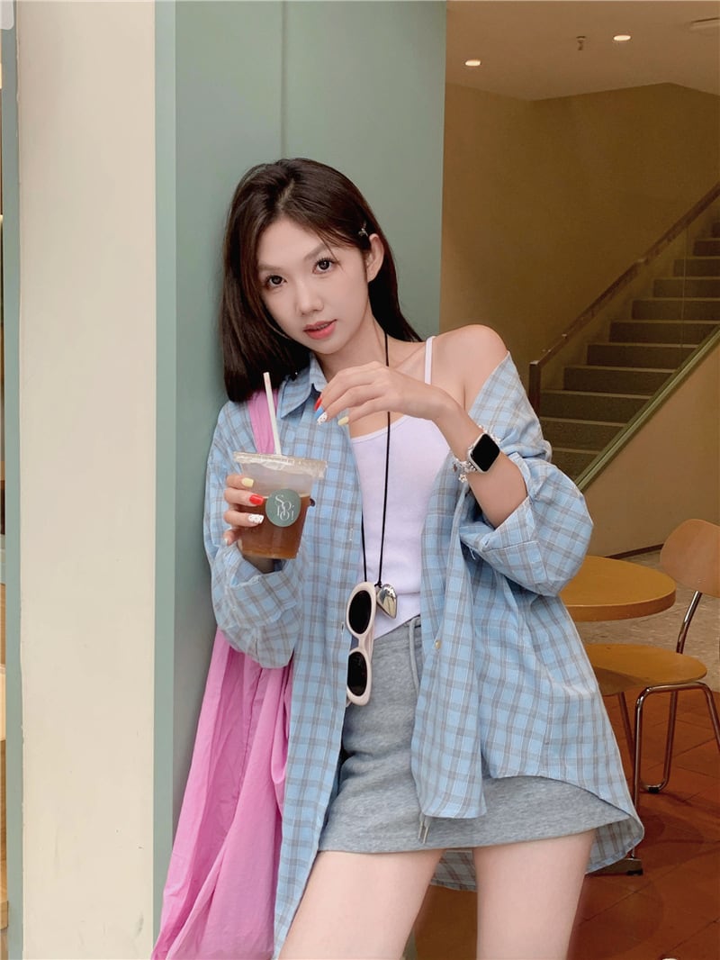 【tops】紫外線対策シャツトップス　M24236