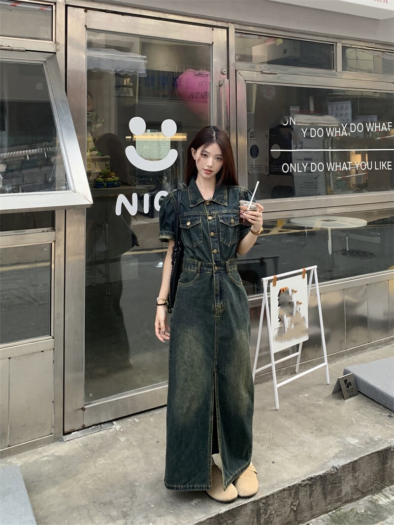 【dress】デニムワンピース　M24038
