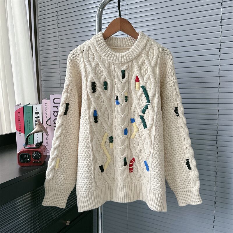 【tops】クルーネックニットセーター　M27921