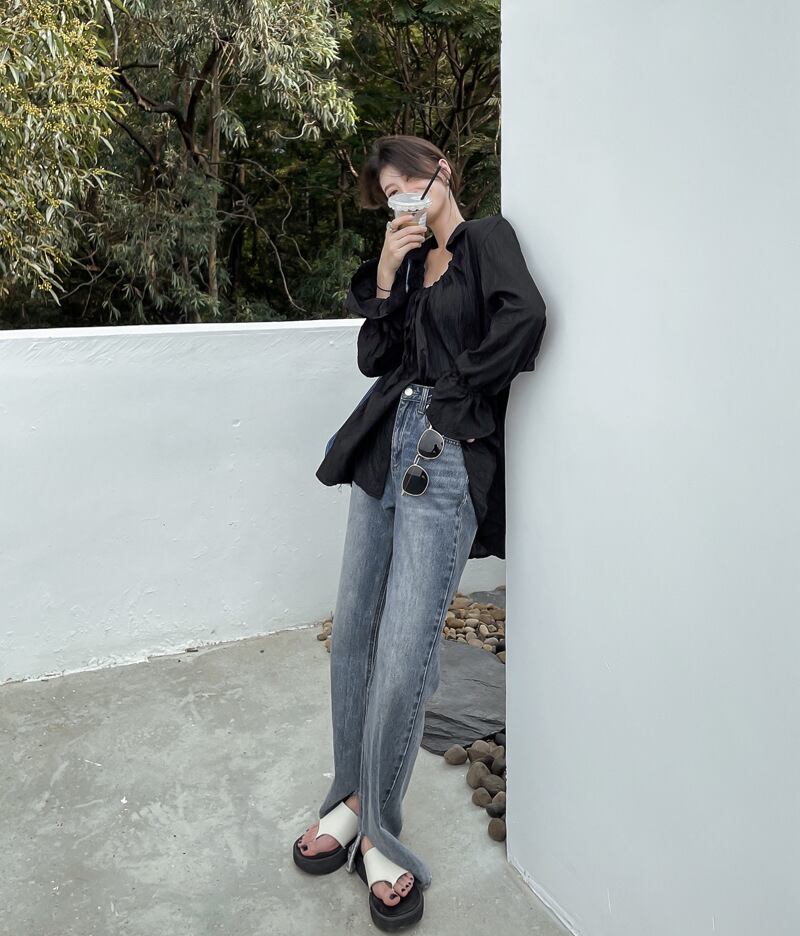 【tops】パフスリーブ ブラウスG20356