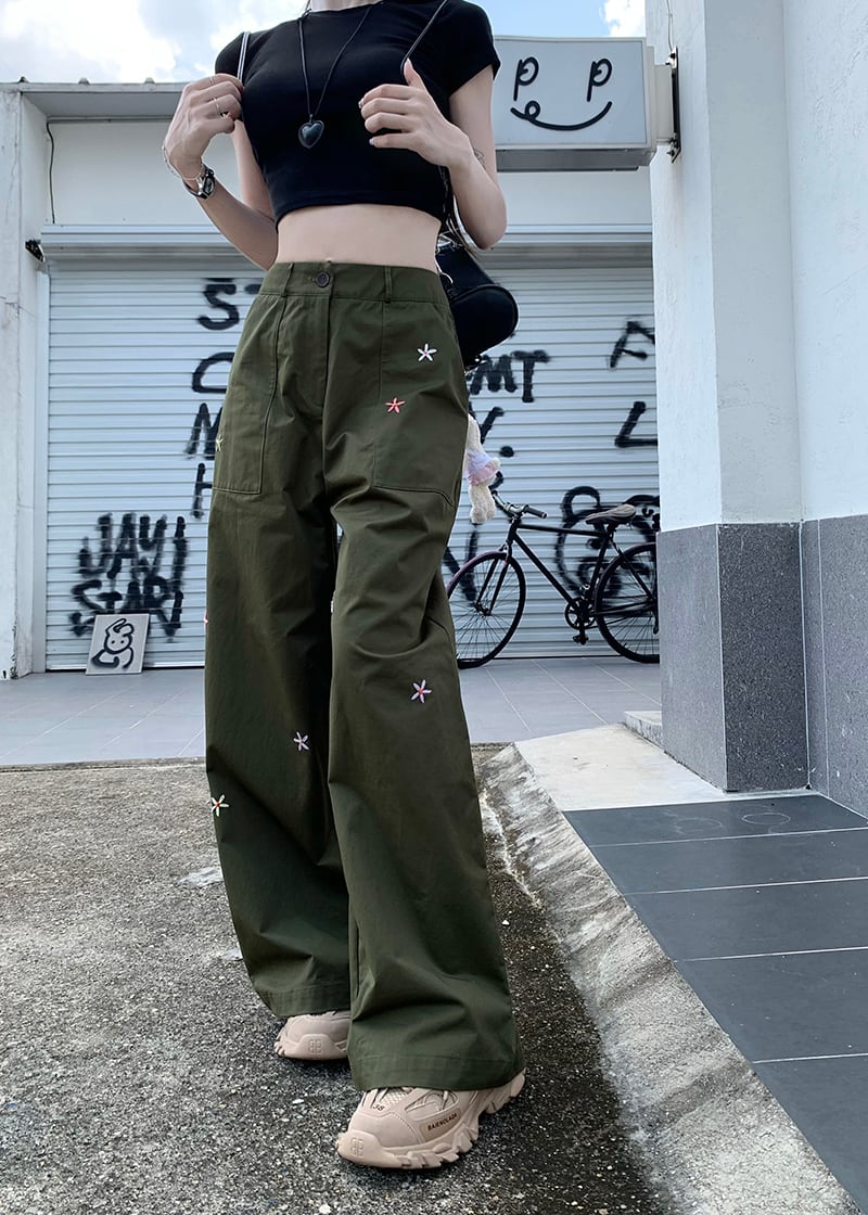 【bottoms】ジーンズガウチョパンツG20403