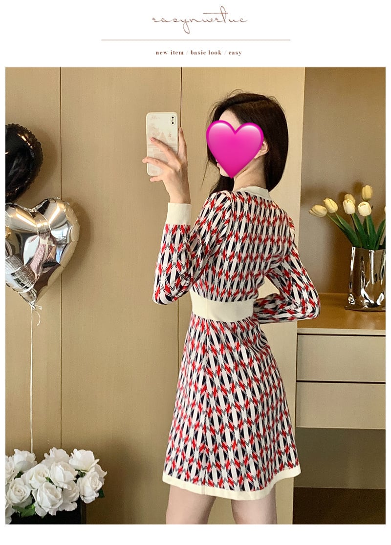 【dress】ニットワンピース　M28359