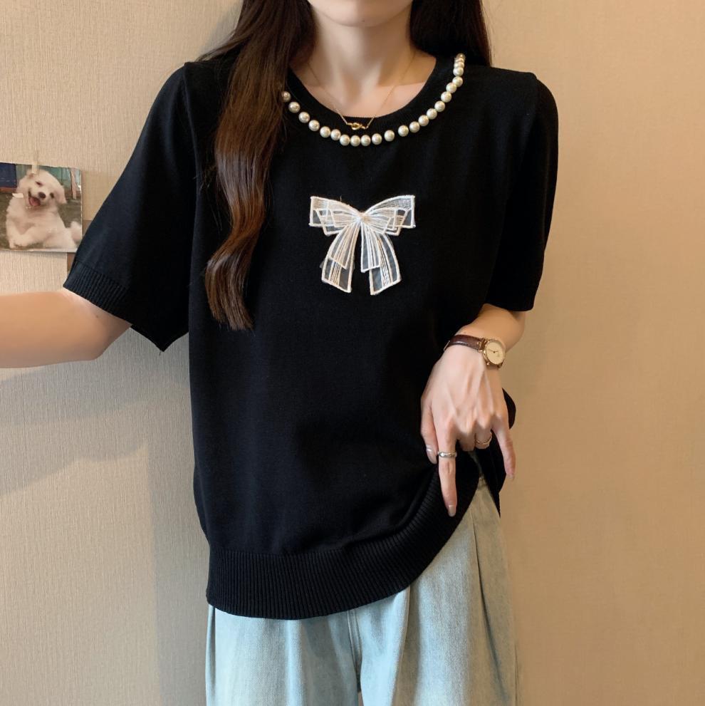 【tops】半袖ニットTシャツG21047