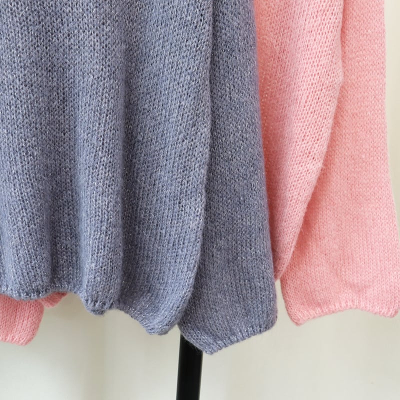 【tops】クルーネックニットセーター　M25505