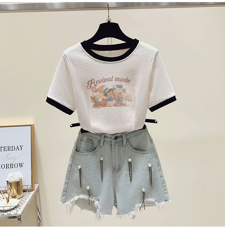 【tops】カートゥーンTシャツG20197