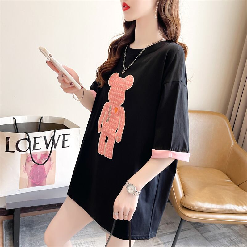 【tops】半袖偽二つ切り替えTシャツG20029