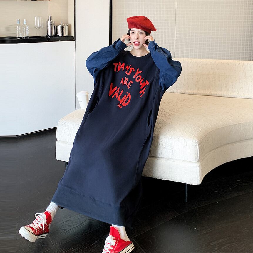 【dress】プリントカジュアルワンピース　M18590
