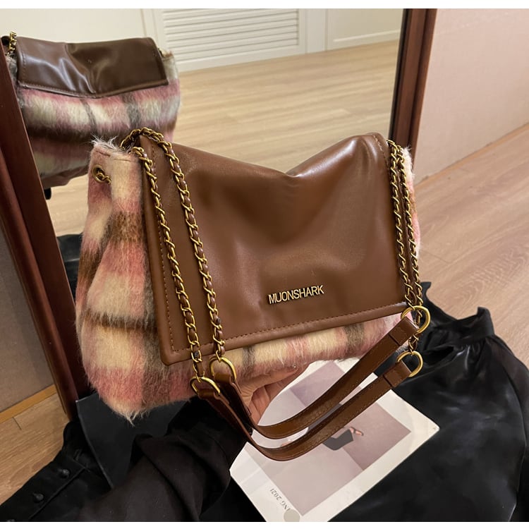 【小物】大容量ジッパーショルダーバッグG20148