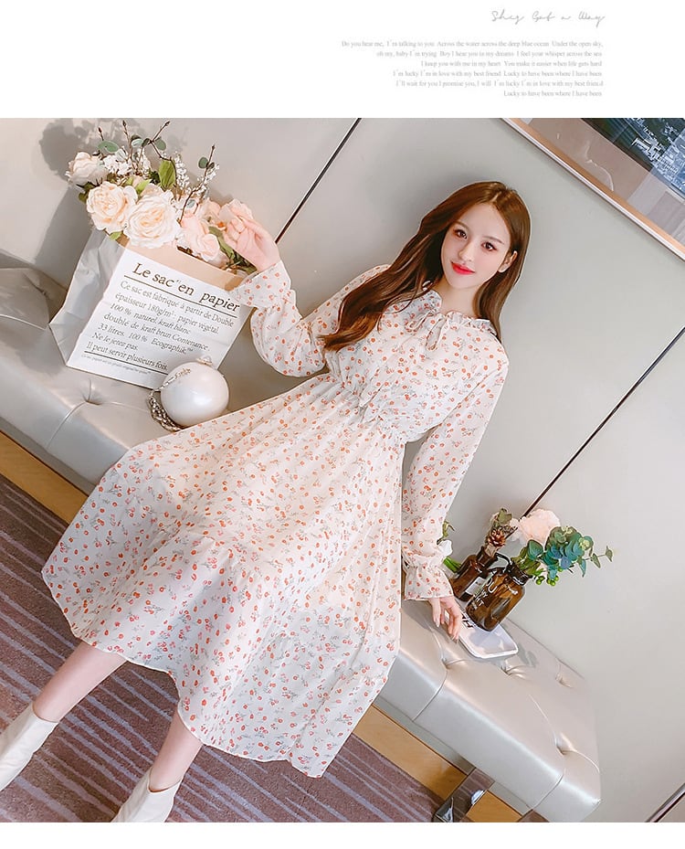 【dress】花柄ワンピース　M25347