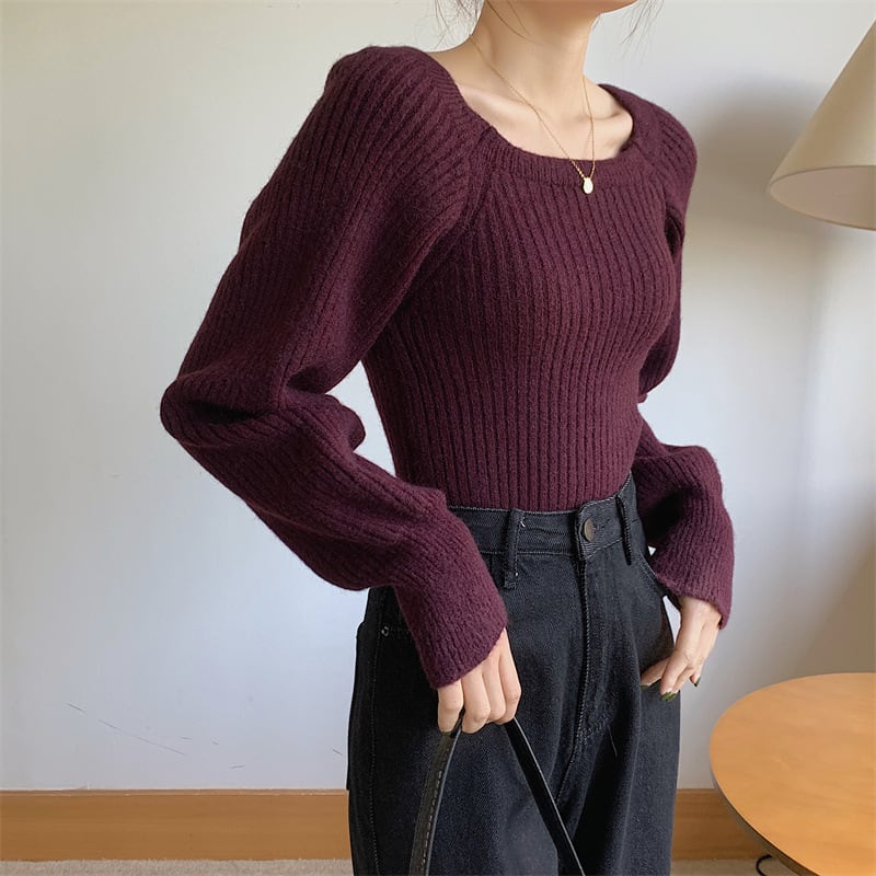 【tops】ニットトップス　M27328