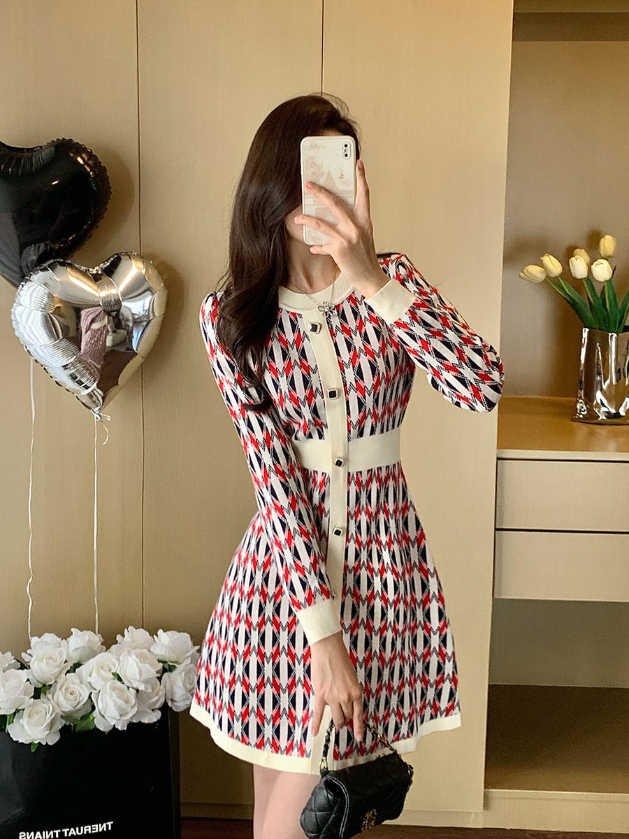 【dress】ニットワンピース　M28359