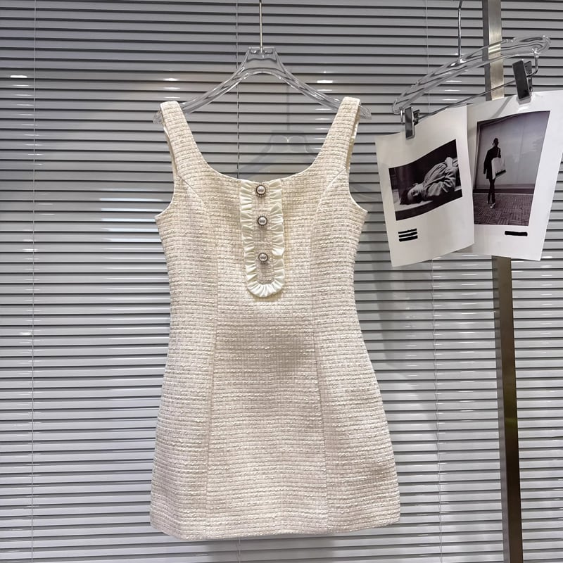 【dress】ツイードベストワンピース Q8163