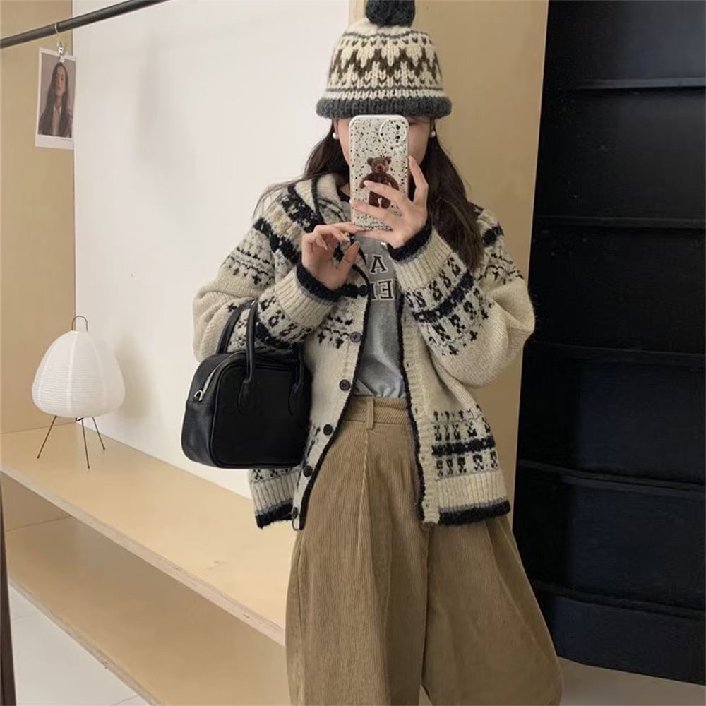 【outer】ニットカーデ　M25984
