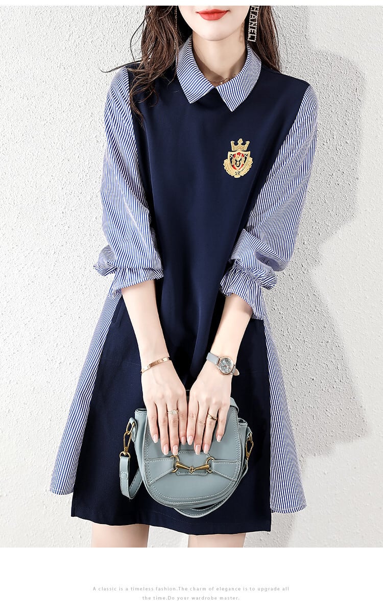 【dress】切り替えワンピース　M25663