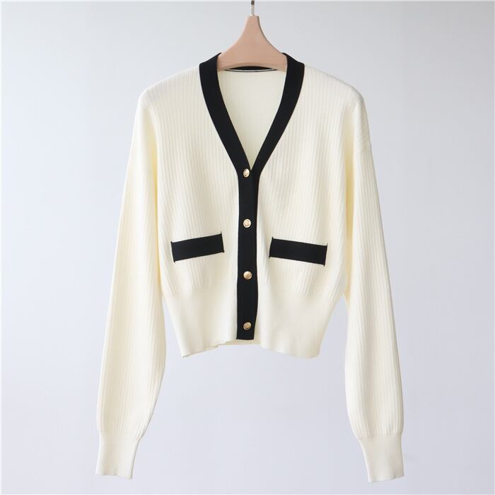 【outer】Vネックニットカーデ　M27234
