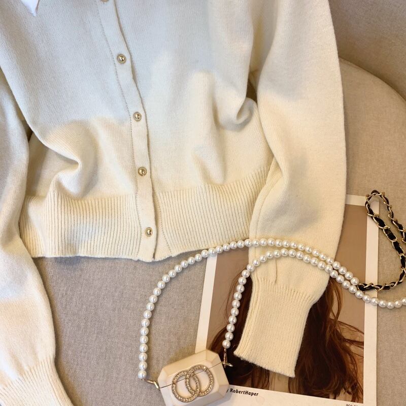 【outer】ドッキングニットカーデ　M29225