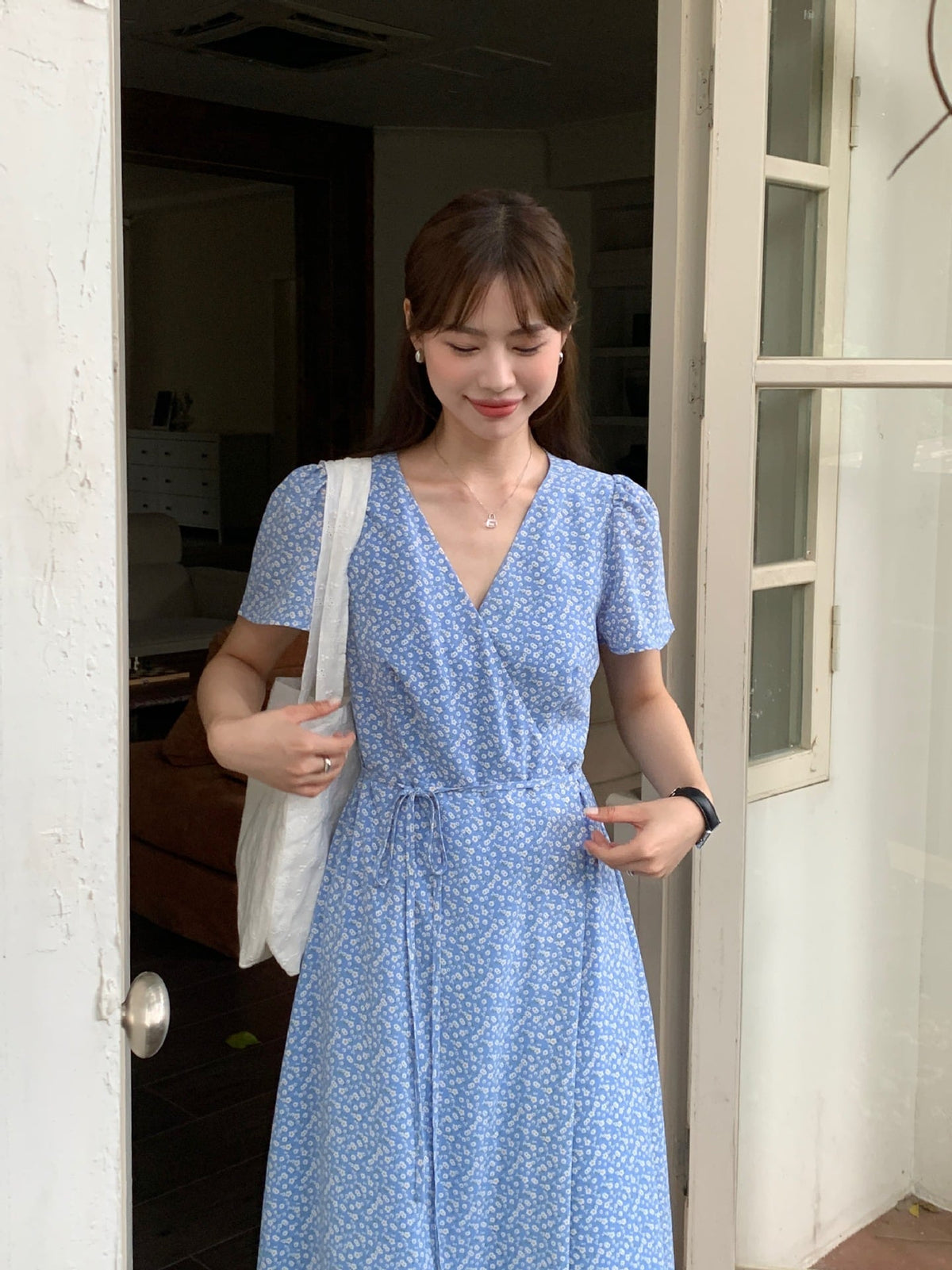 【dress】花柄ワンピース　M24897
