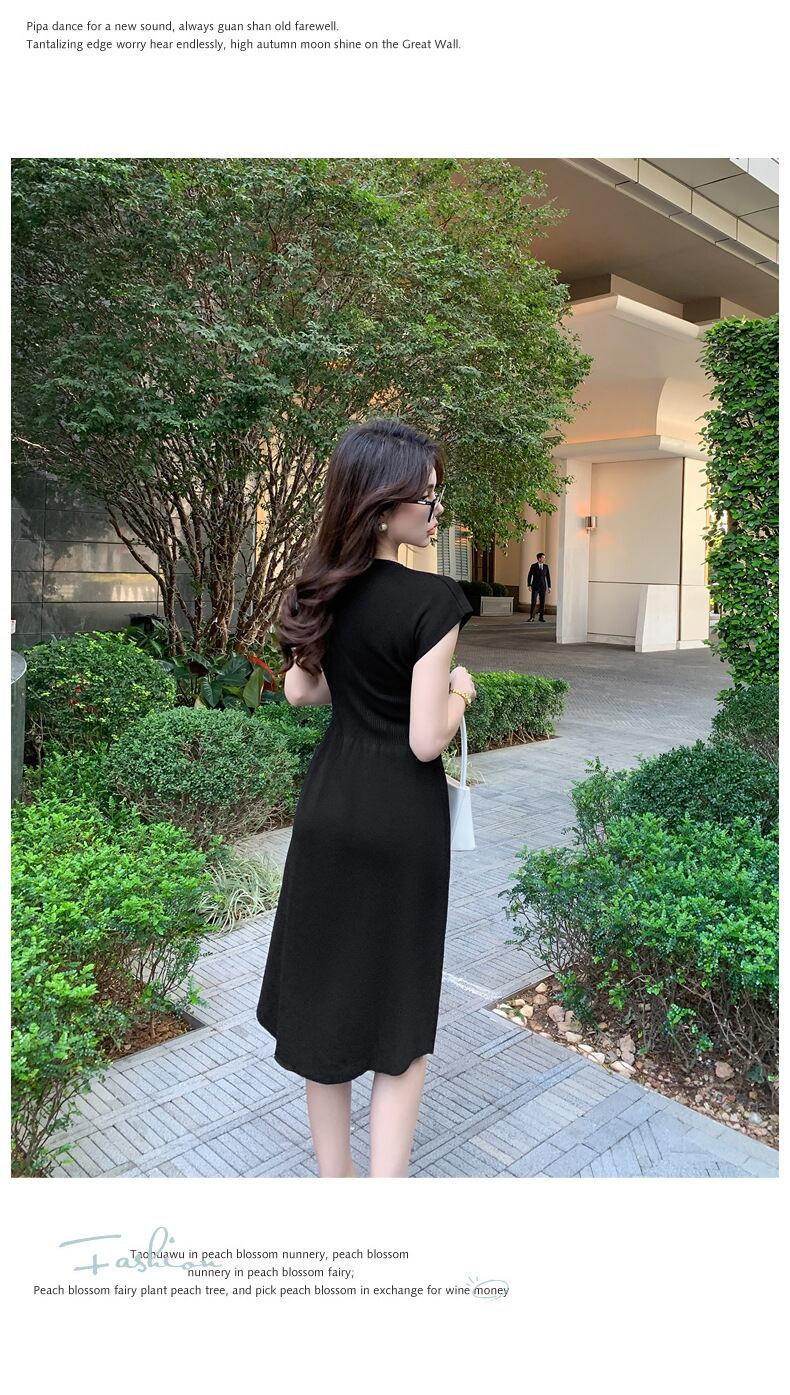 【dress】薄手ニットワンピース　M29750