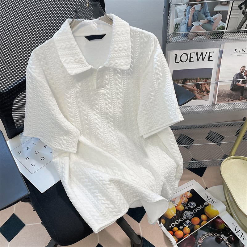 【set】POLOネックＴシャツ+ショートパンツ2点セットF7380