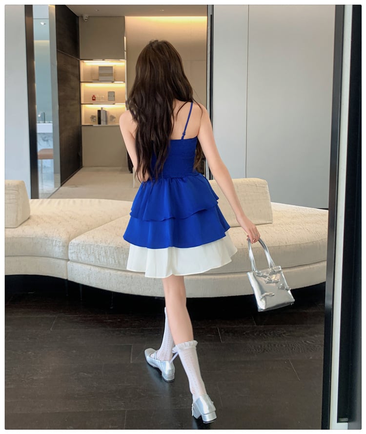 【dress】キャミ切り替えワンピース　M23899
