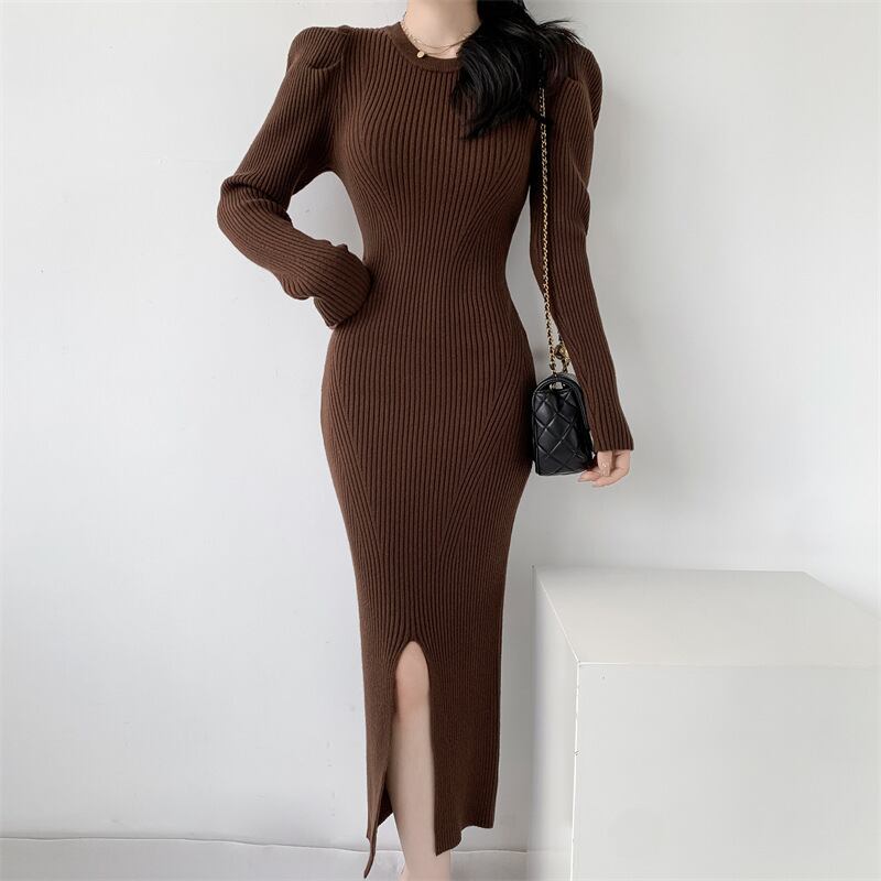 【dress】スリットワンピース　M18842