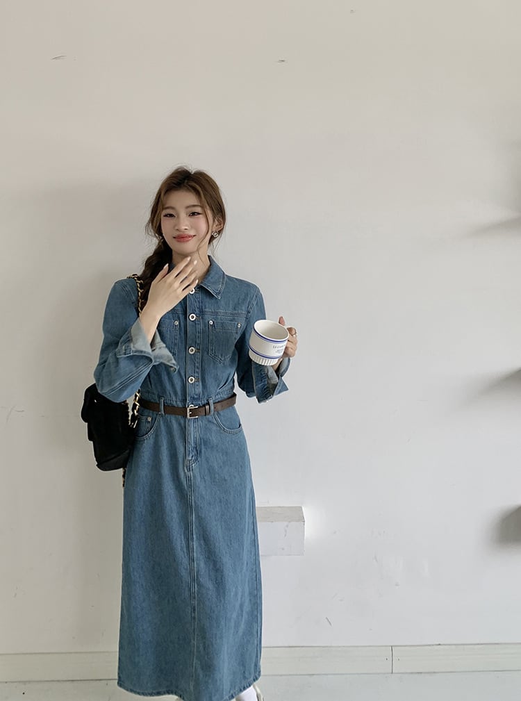 【dress】デニムワンピース　M25503