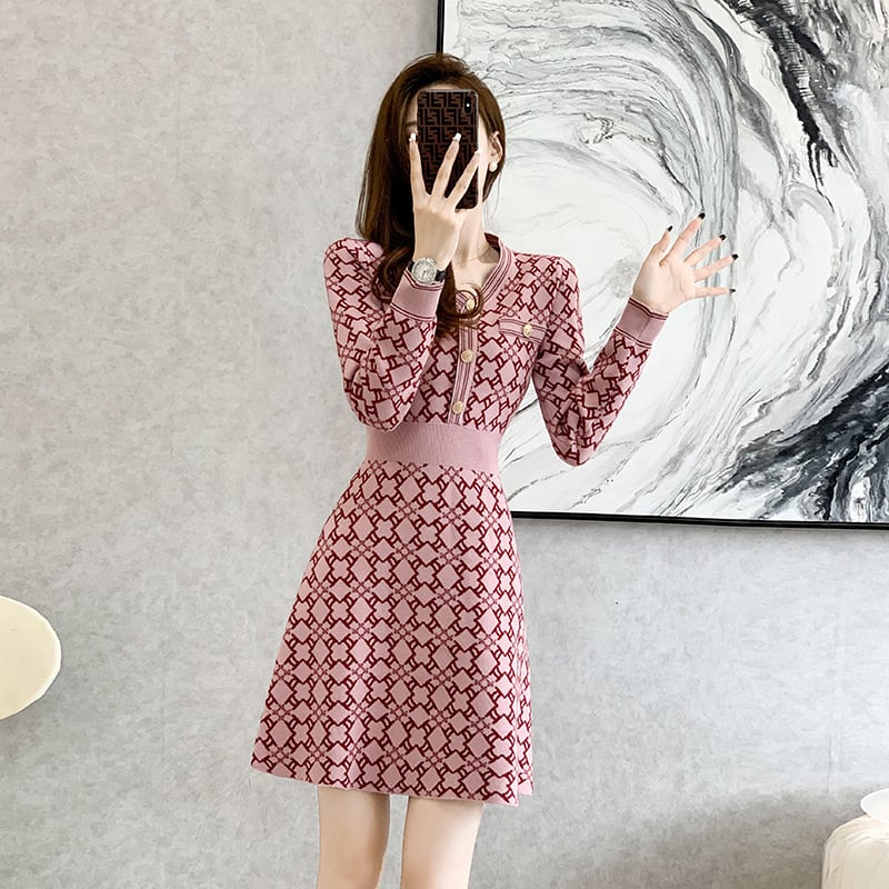 【dress】ニットワンピース　M25502