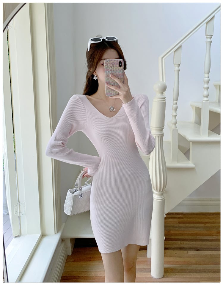 【dress】ニットワンピース　M25342