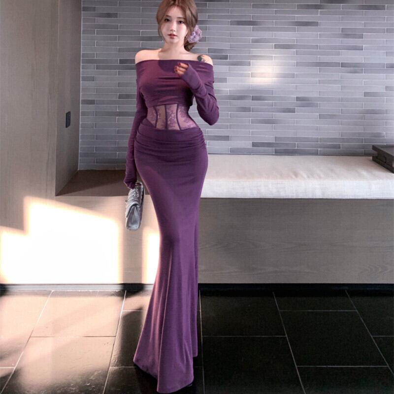 【dress】ドッキングマーメイドワンピース　M29502