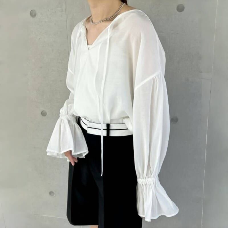 【tops】フレアスリーブブラウスG20215