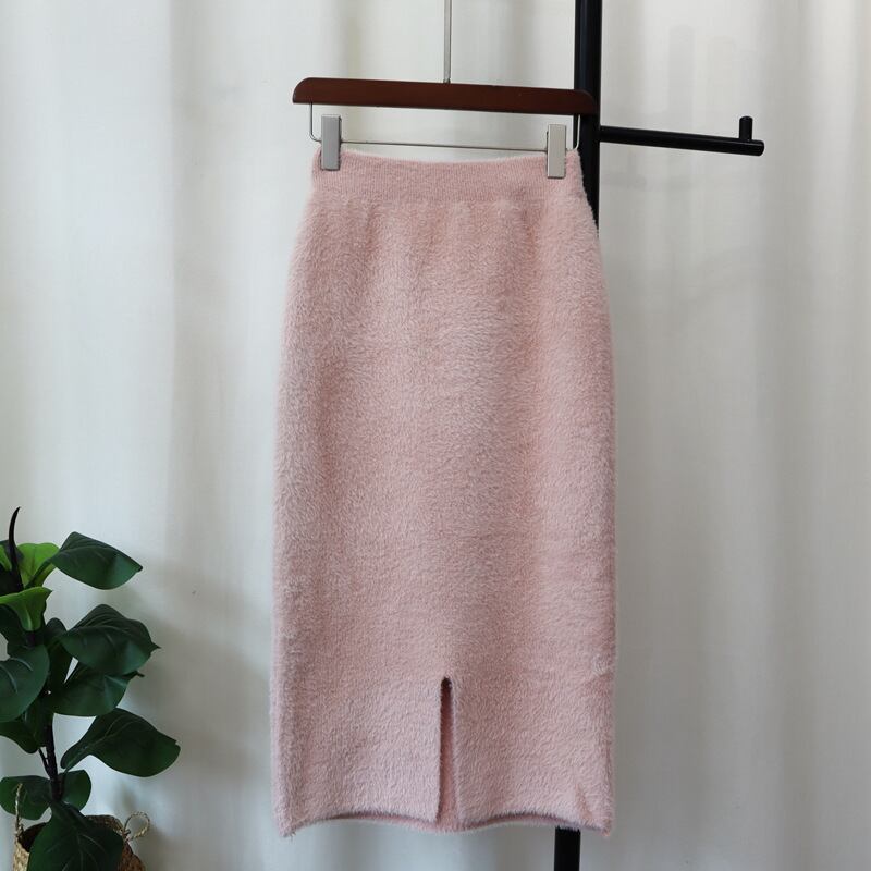 【set】ファーショートコート×スカートセット　M26374