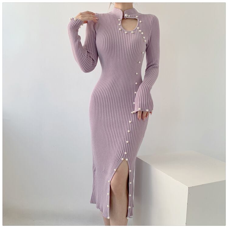【dress】パールニットワンピース　M28212