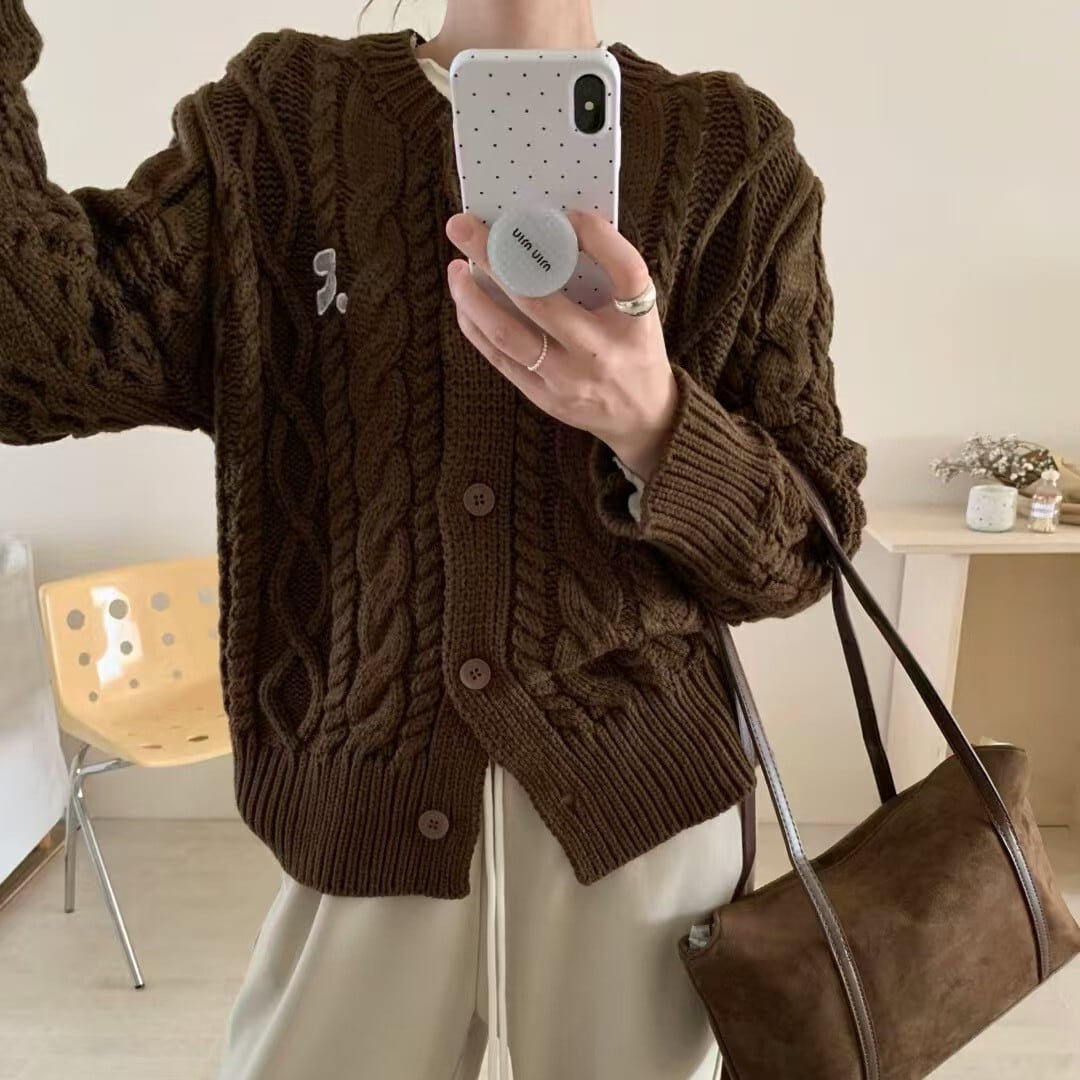【outer】ニットカーデ　M28823