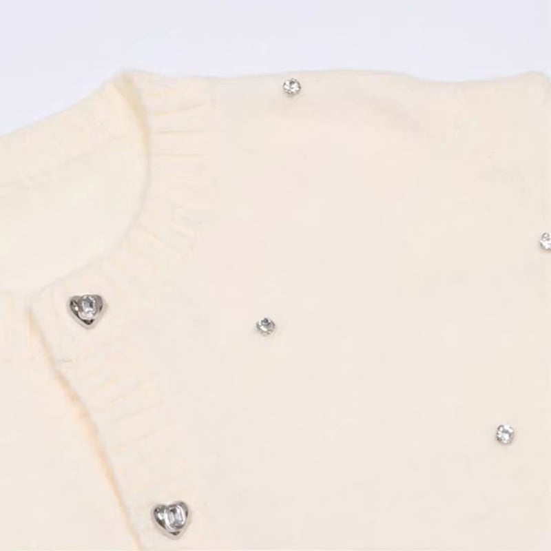 【outer】ビジューニットカーデ　M26285
