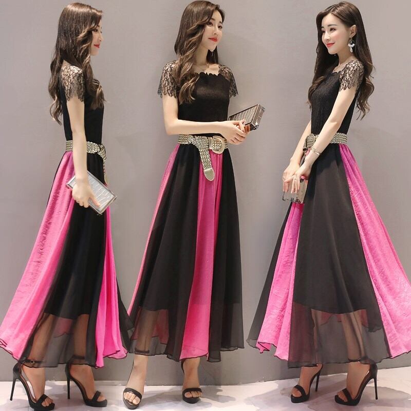 【dress】ファッション気質満点エレガントプリント体型カバー着痩せワンピース G0533