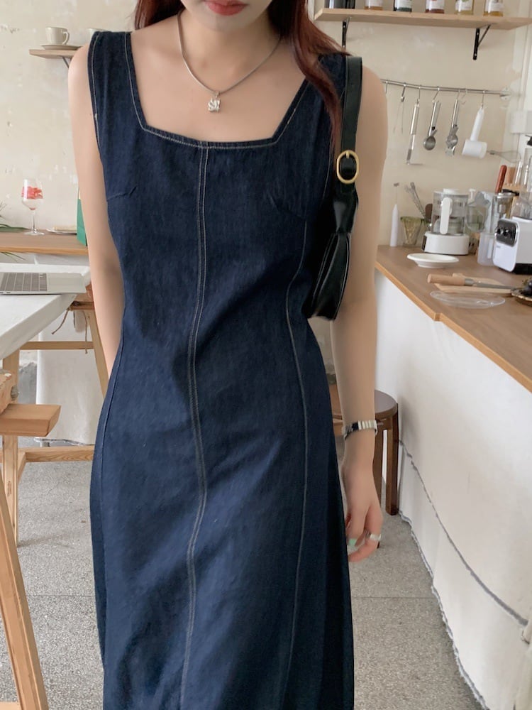 【dress】デニムワンピース　M25033