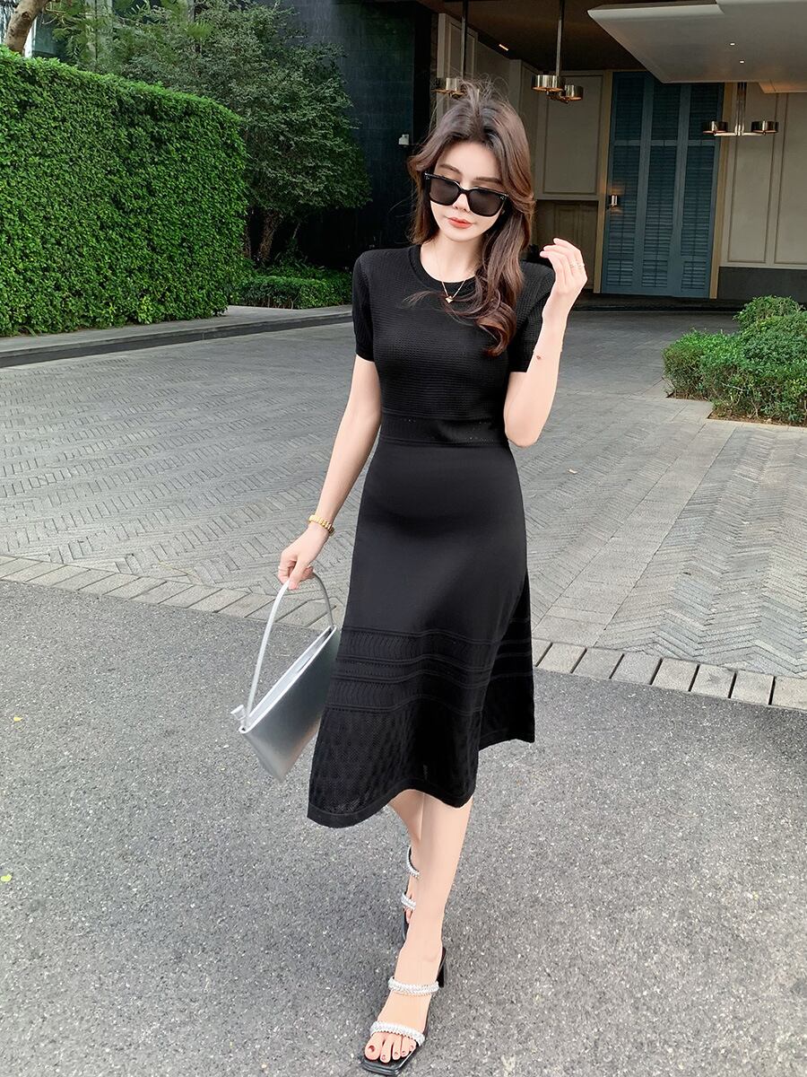 【dress】薄手ニットワンピース　M29747