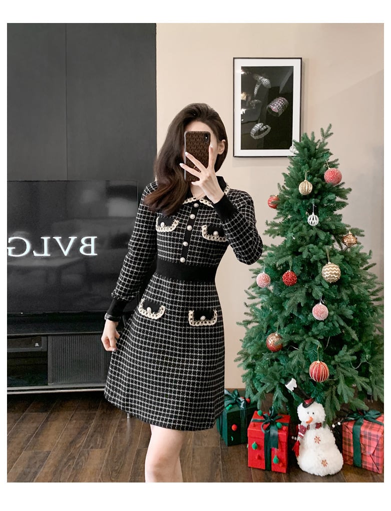 【dress】ニットワンピース　M25479